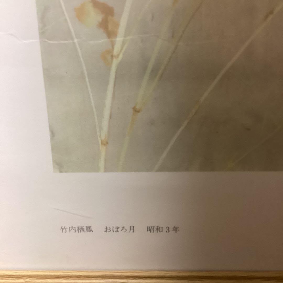 竹内栖鳳　　昭和3年作　【　おぼろ月　】　　大塚巧藝社　複製画　　額装仕立て Amazon.co.jp: 竹内栖鳳 3年作 おぼろ月 大塚巧藝社 複製画 額装